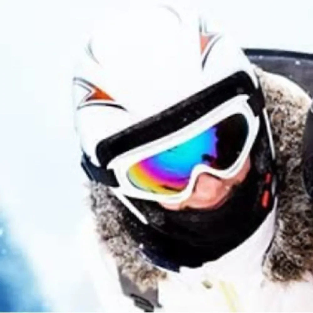 White Ski Goggles Unisex 2 pairs